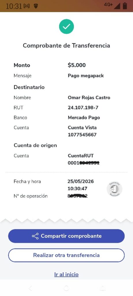Pagos verificados por clientes reales