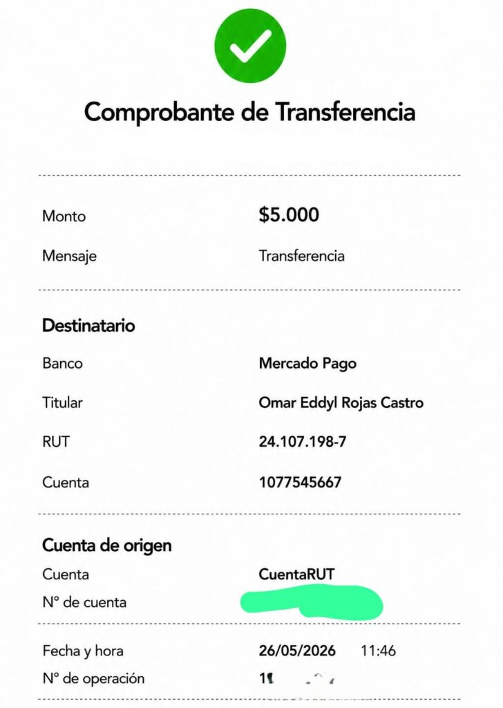 Pagos verificados por clientes reales