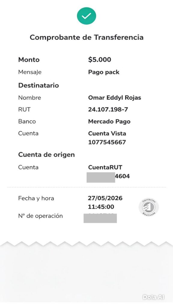 Pagos verificados por clientes reales