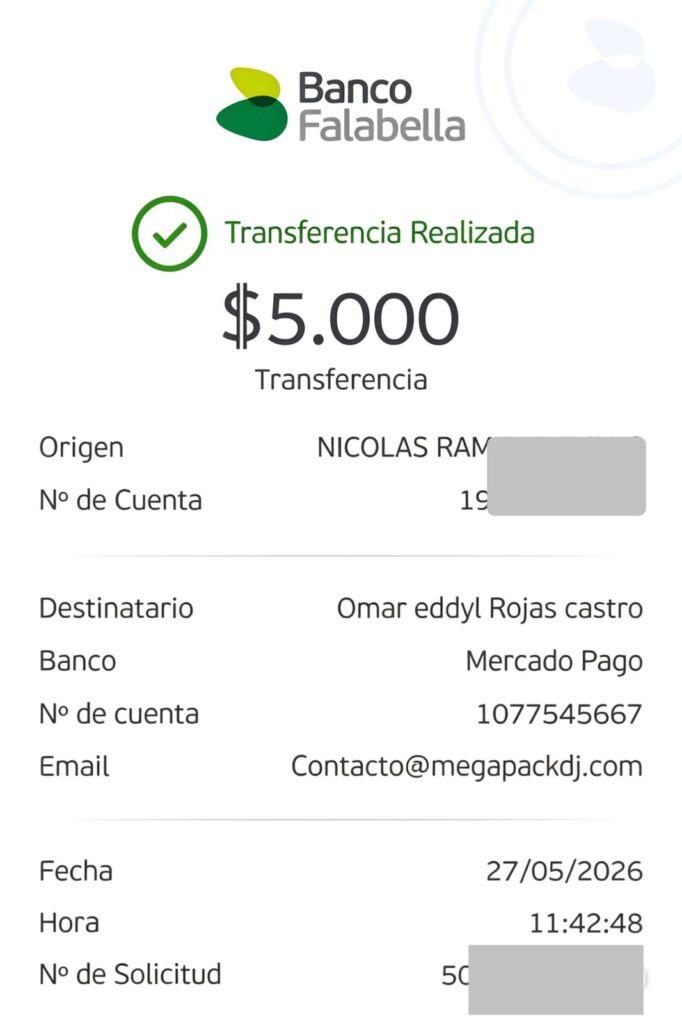 Pagos verificados por clientes reales